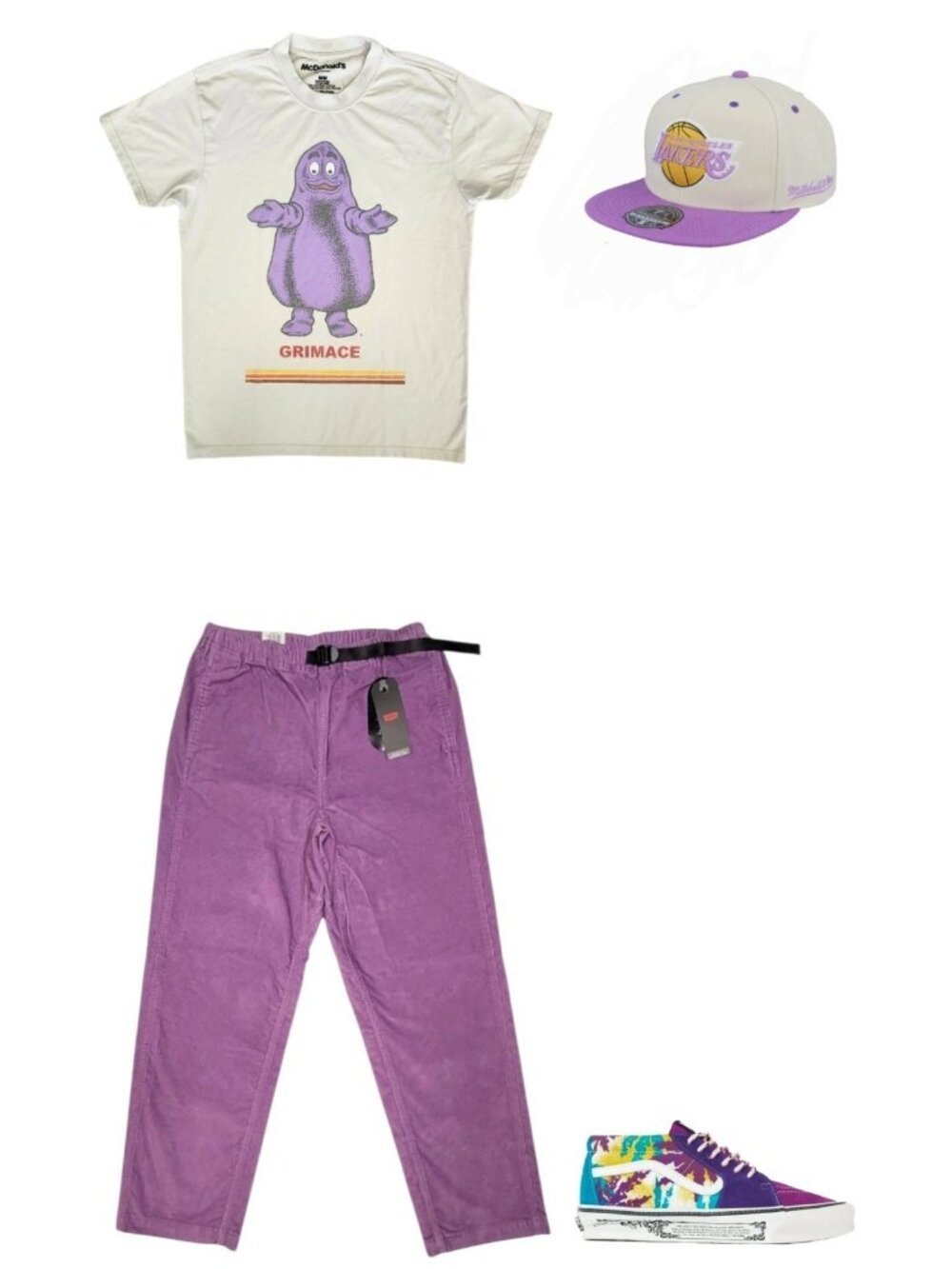 Levi's-Vans-Mitchell & Ness-McDonald's Grimace Streetwear Bundle